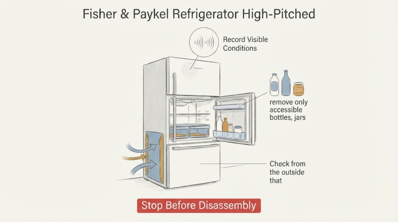 Fisher & Paykel Refrigerator High-Pitched