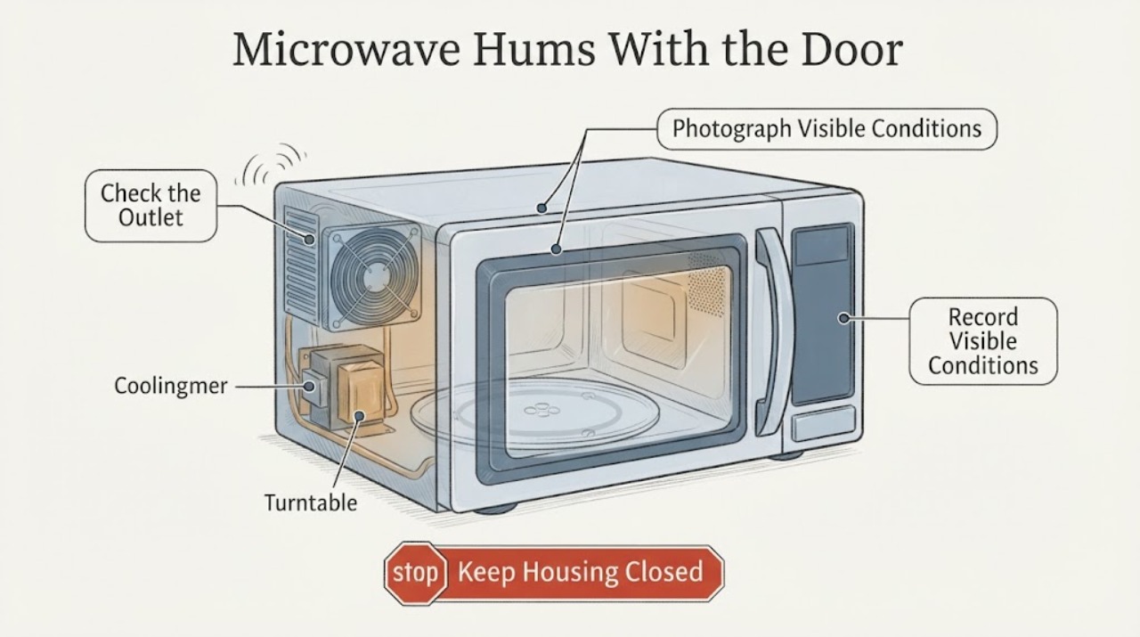Microwave Hums With the Door