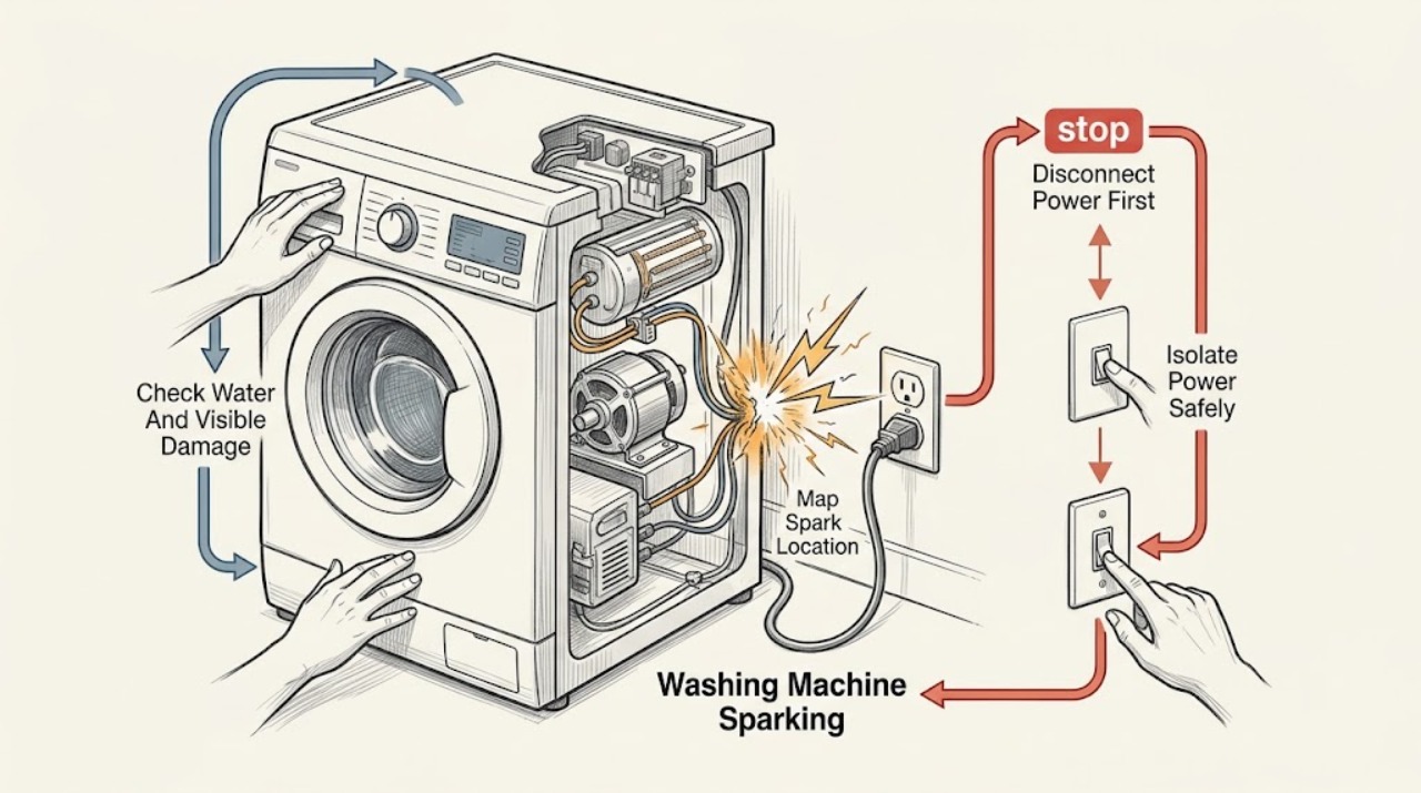 Washing Machine Sparking