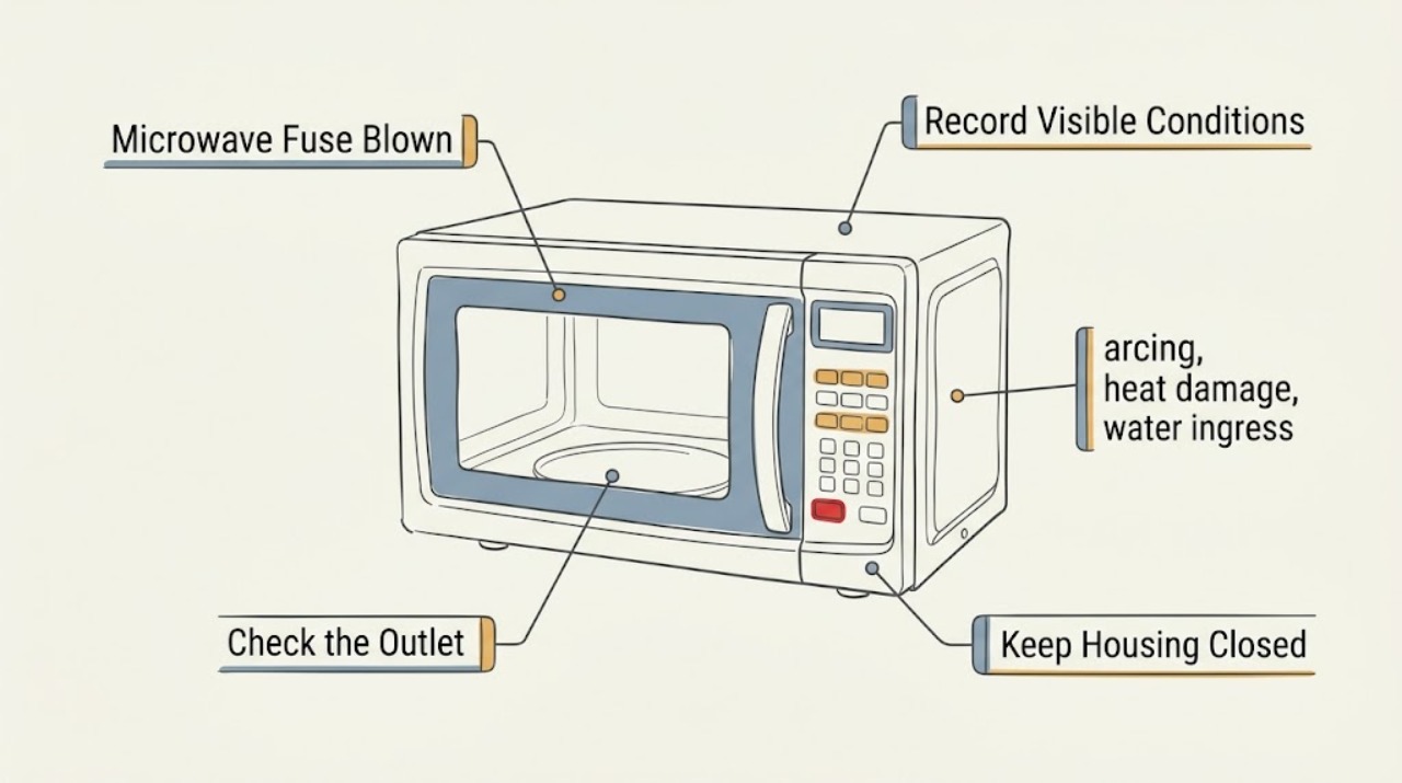 Microwave Fuse Blown