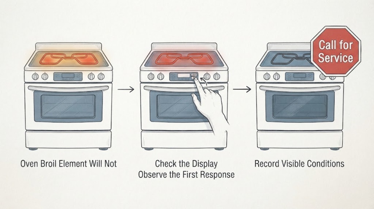 Oven Broil Element Will Not