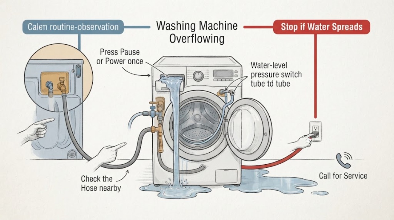 Washing Machine Overflowing