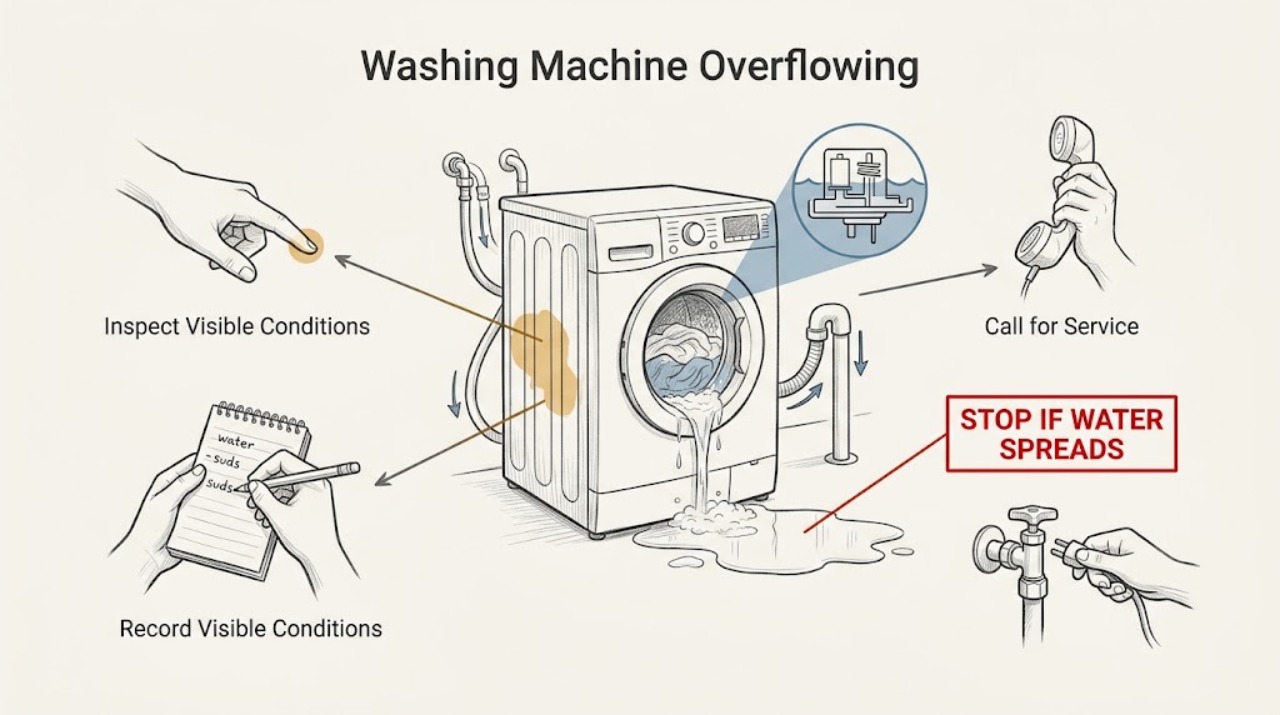 Washing Machine Overflowing