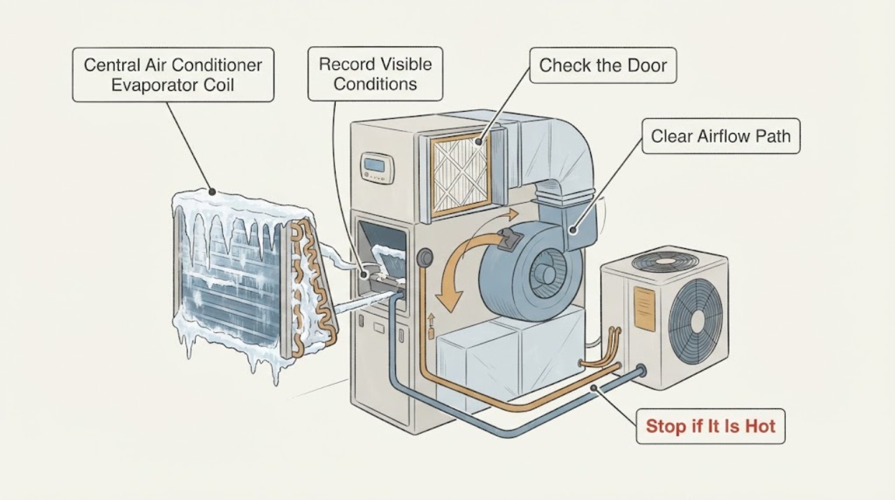 Central Air Conditioner Evaporator Coil