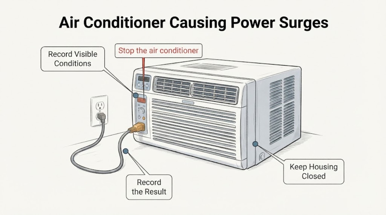 Air Conditioner Causing Power Surges