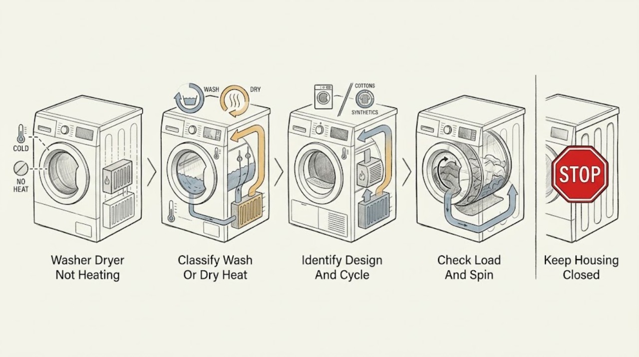 Washer Dryer Not Heating