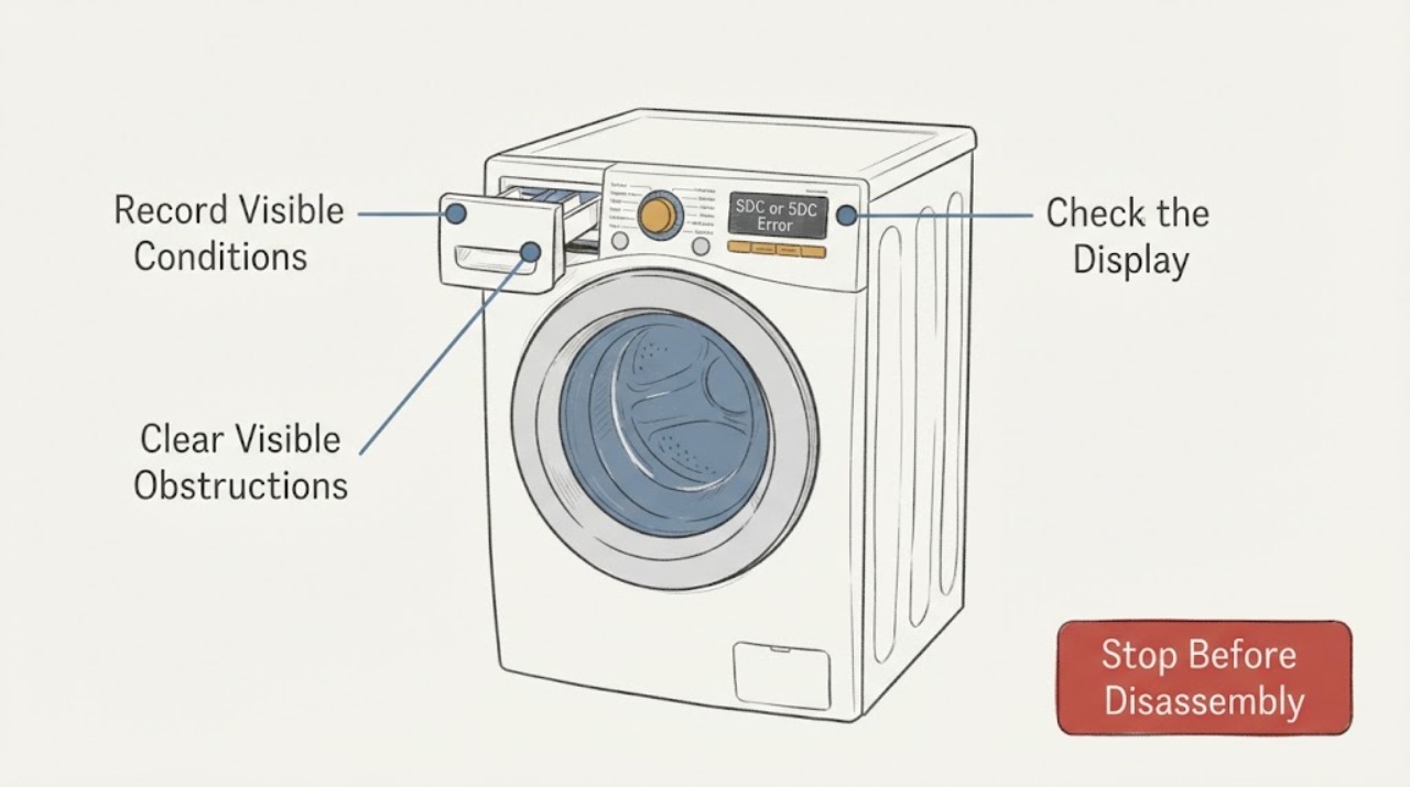 Washer SDC or 5DC Error