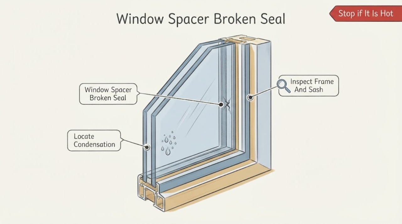 Window Spacer Broken Seal