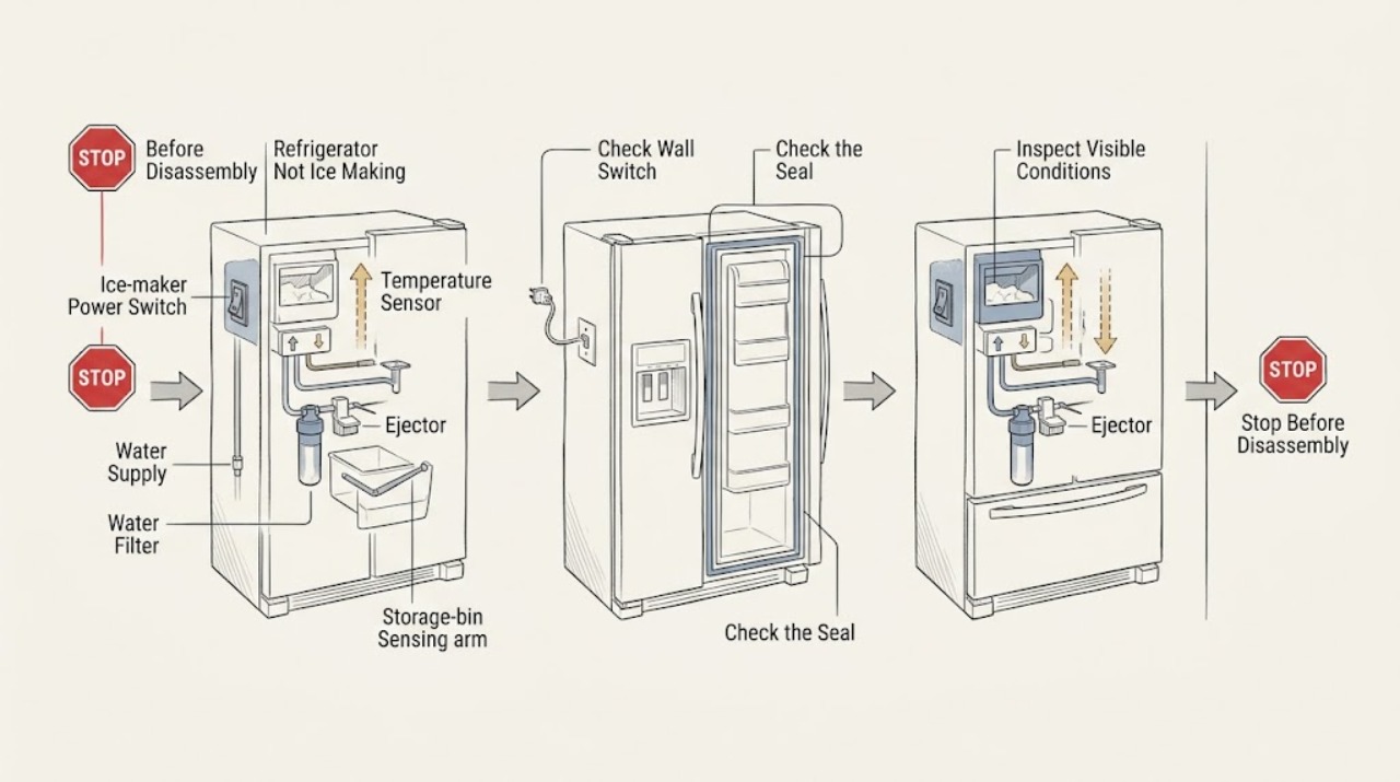 Refrigerator Not Ice Making