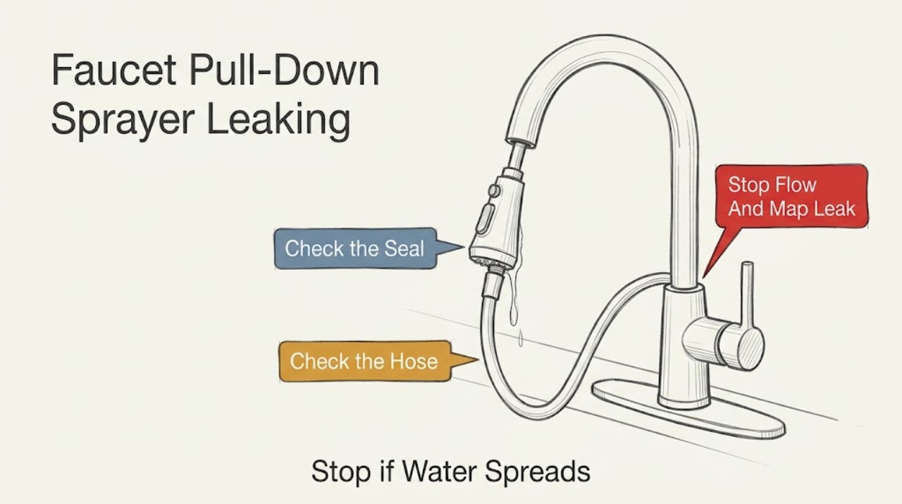 Faucet Pull-Down Sprayer Leaking