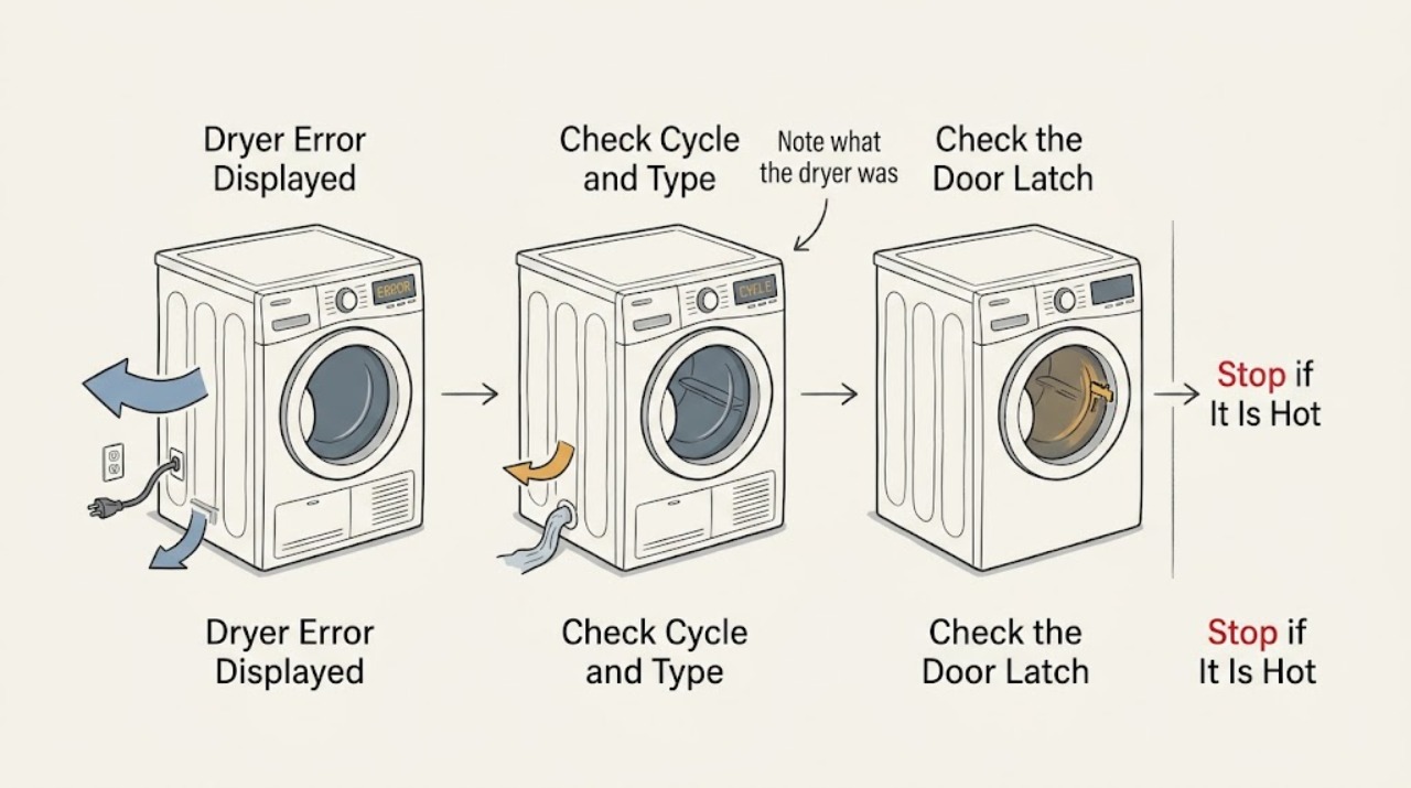Dryer Error Displayed