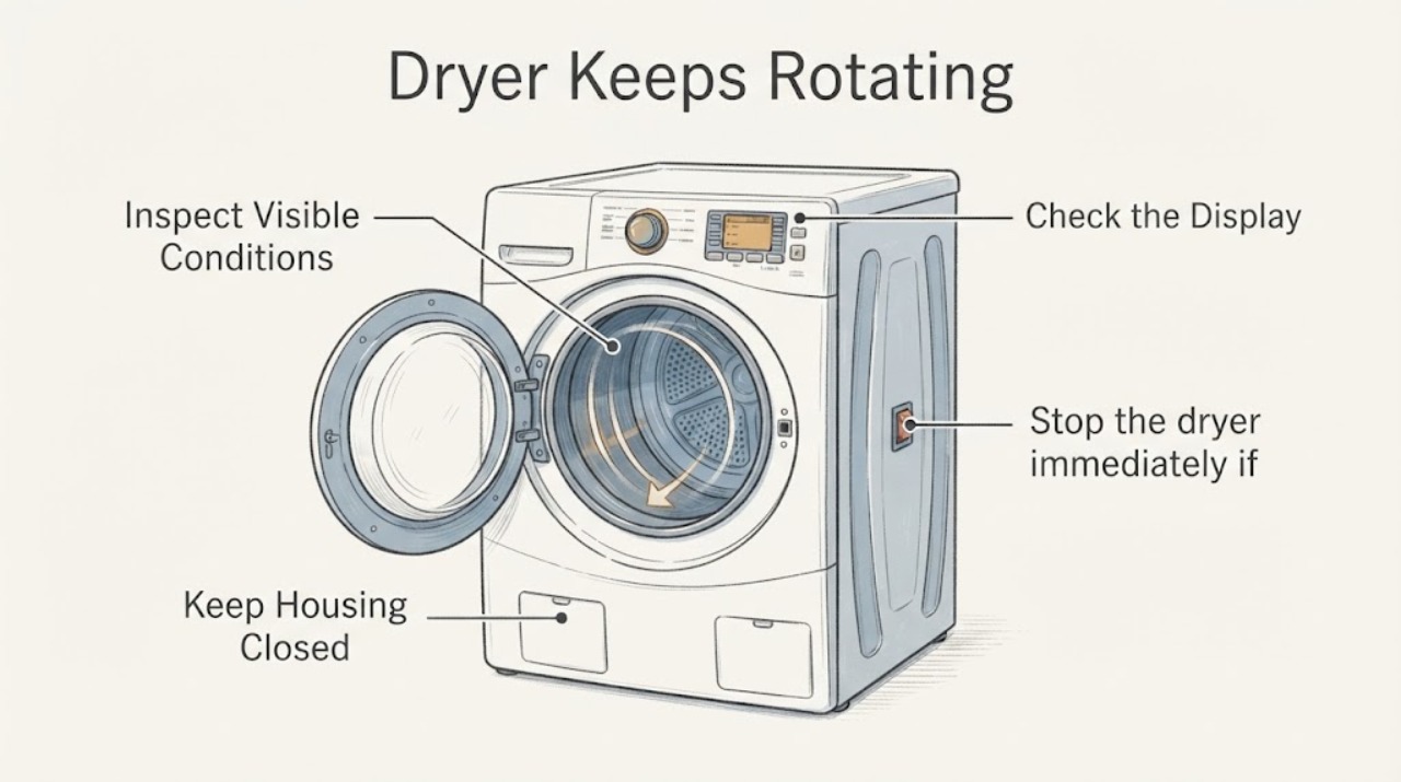 Dryer Keeps Rotating
