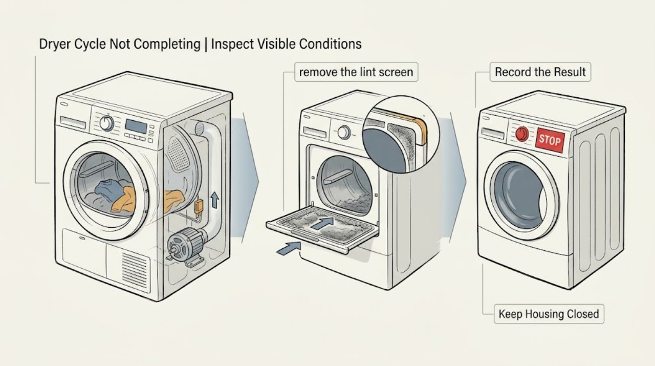 Dryer Cycle Not Completing