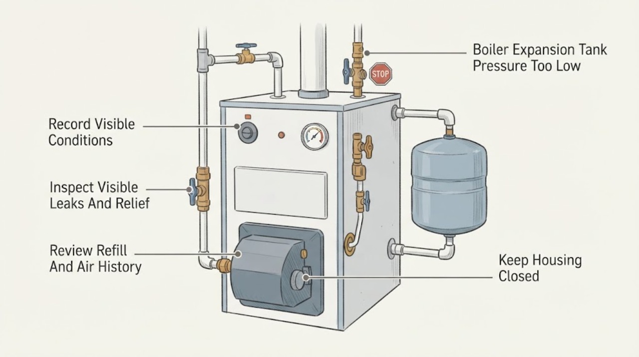 Boiler Expansion Tank Pressure Too
