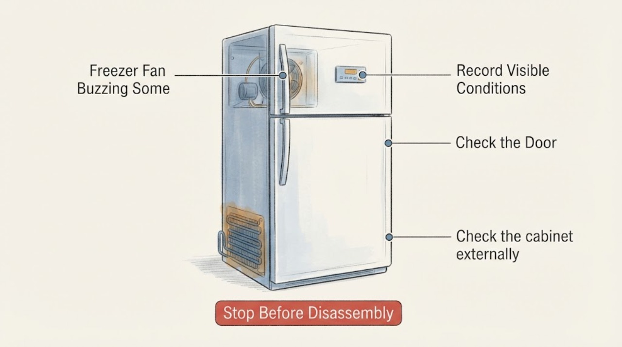 Freezer Fan Buzzing Some