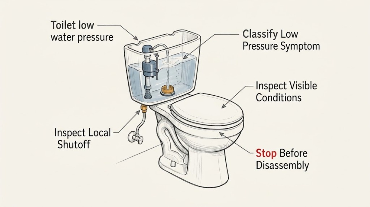 Toilet low water pressure