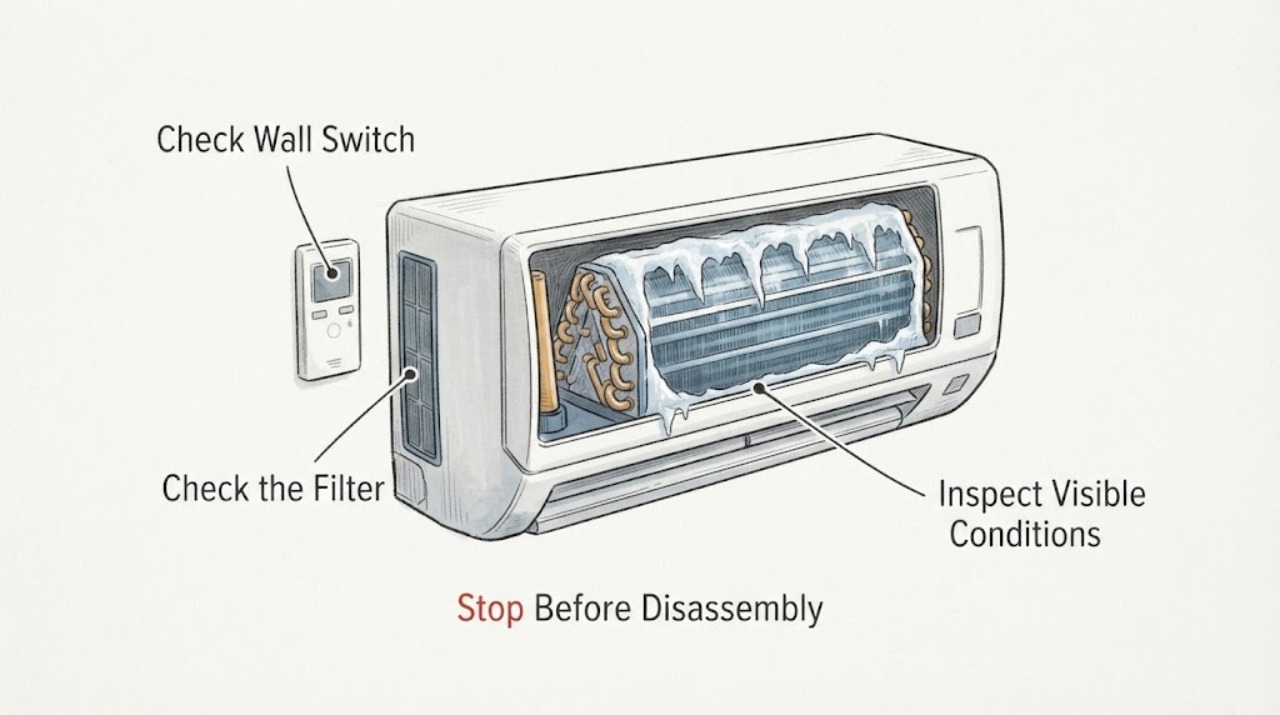 Air Conditioner Frozen Coil