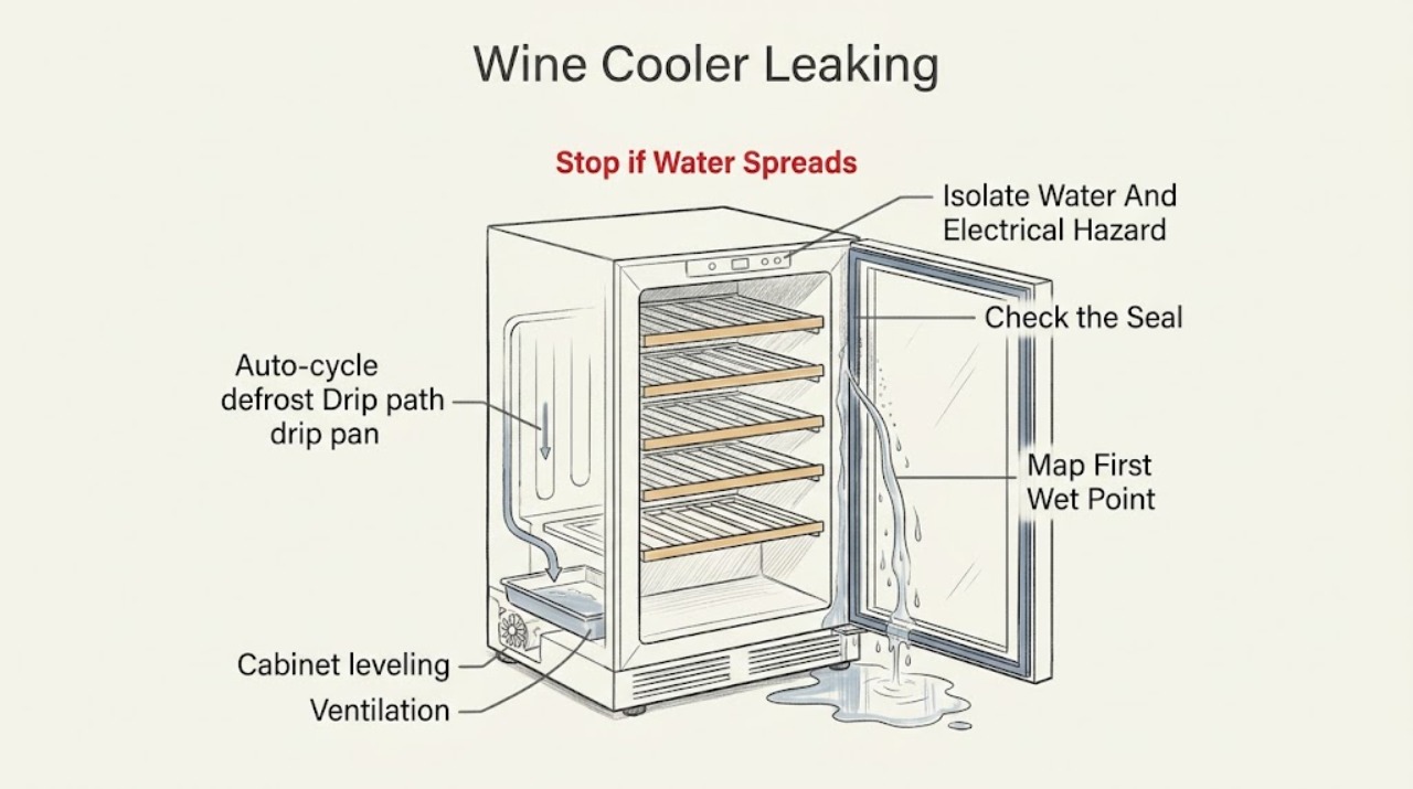 Wine Cooler Leaking