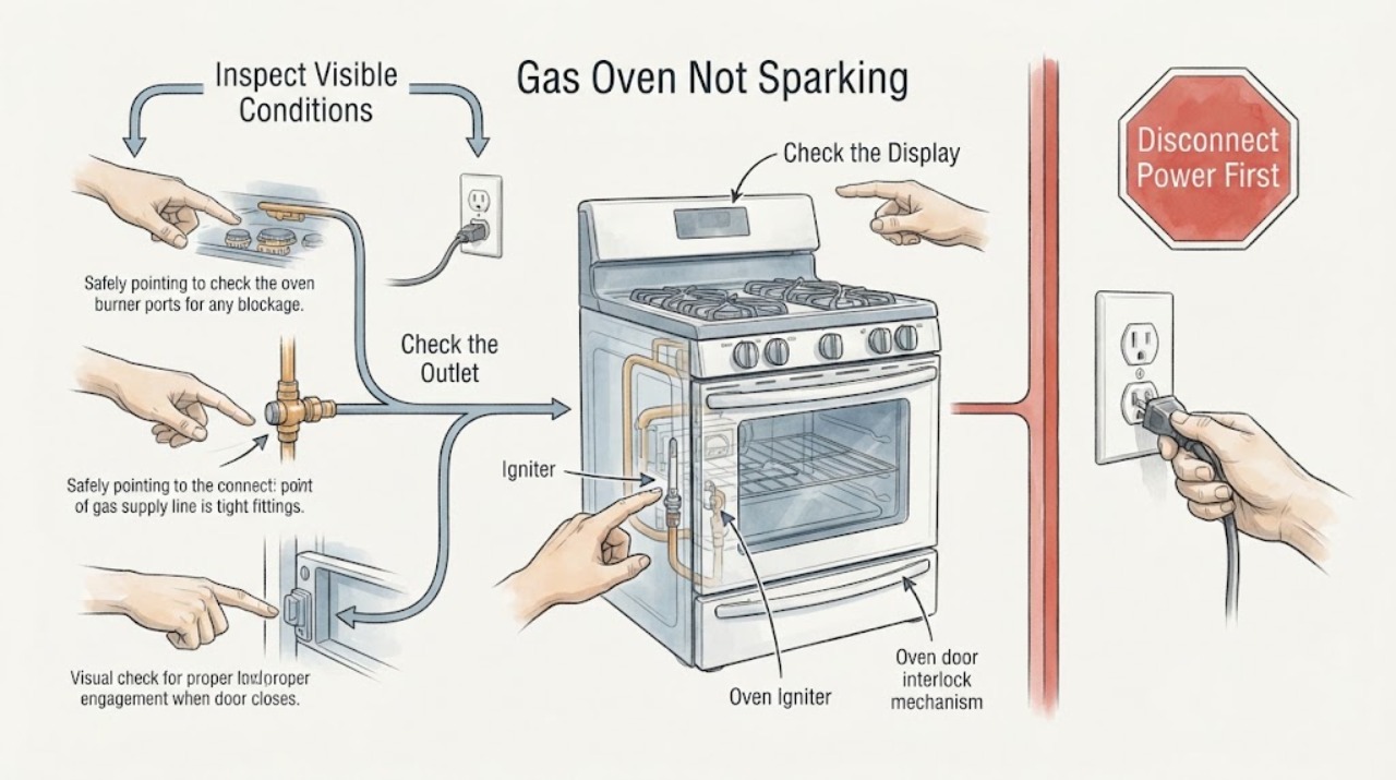 Gas Oven Not Sparking