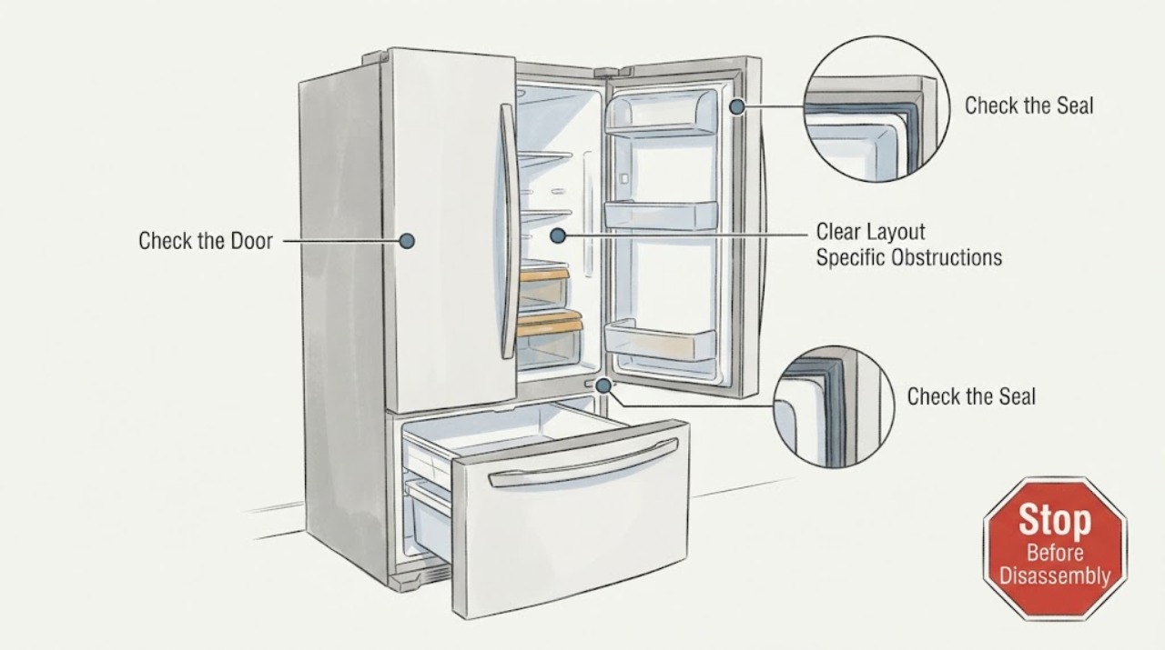 Refrigerator Door Not Closing