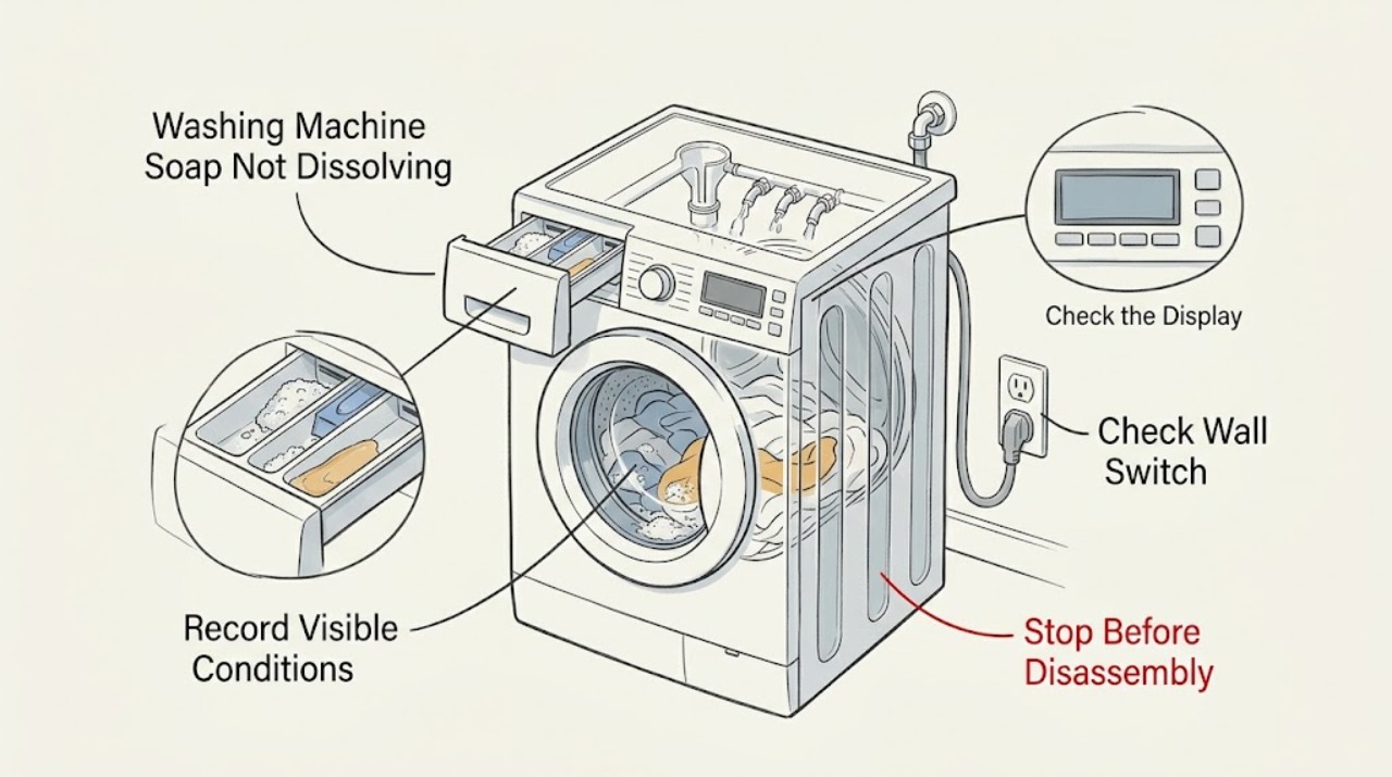 Washing Machine Soap Not Dissolving