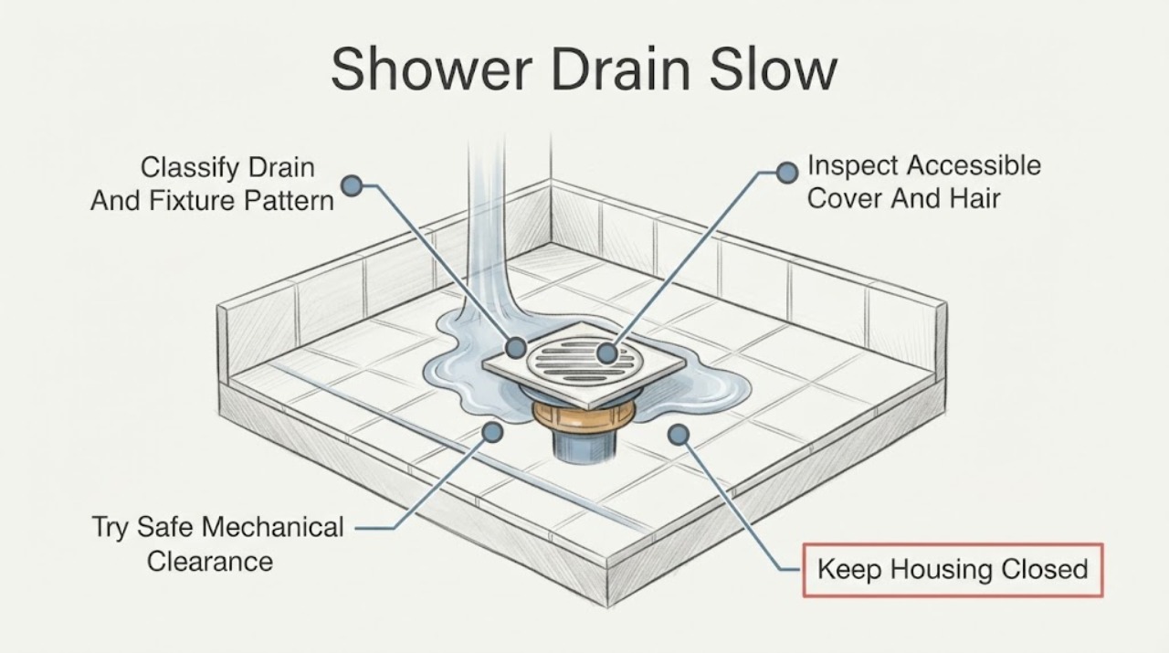 Shower Drain Slow