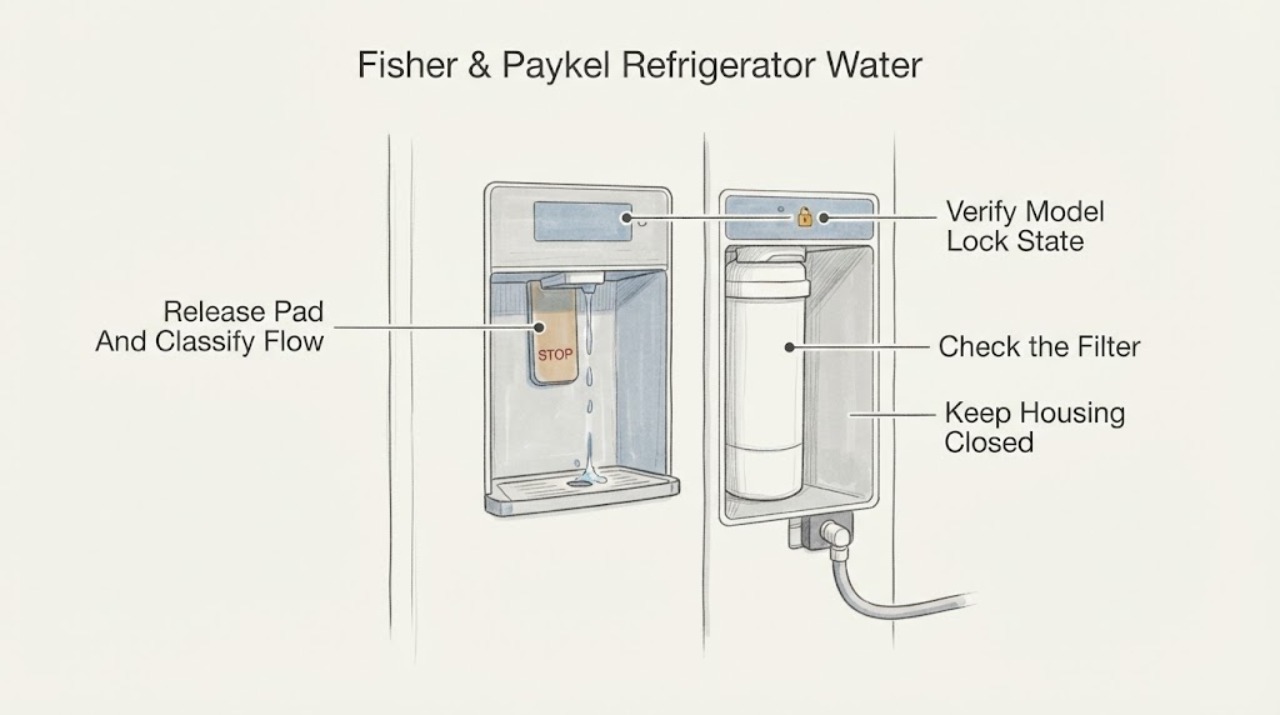 Fisher & Paykel Refrigerator Water