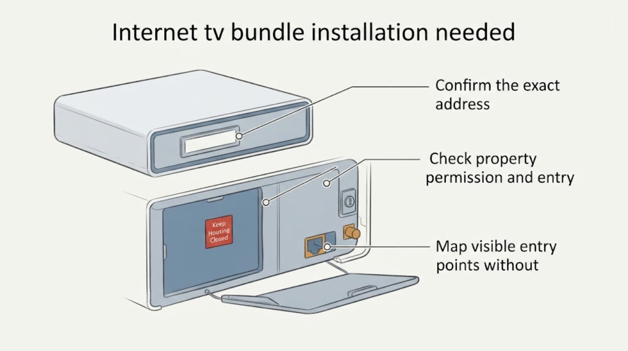 Internet tv bundle installation needed