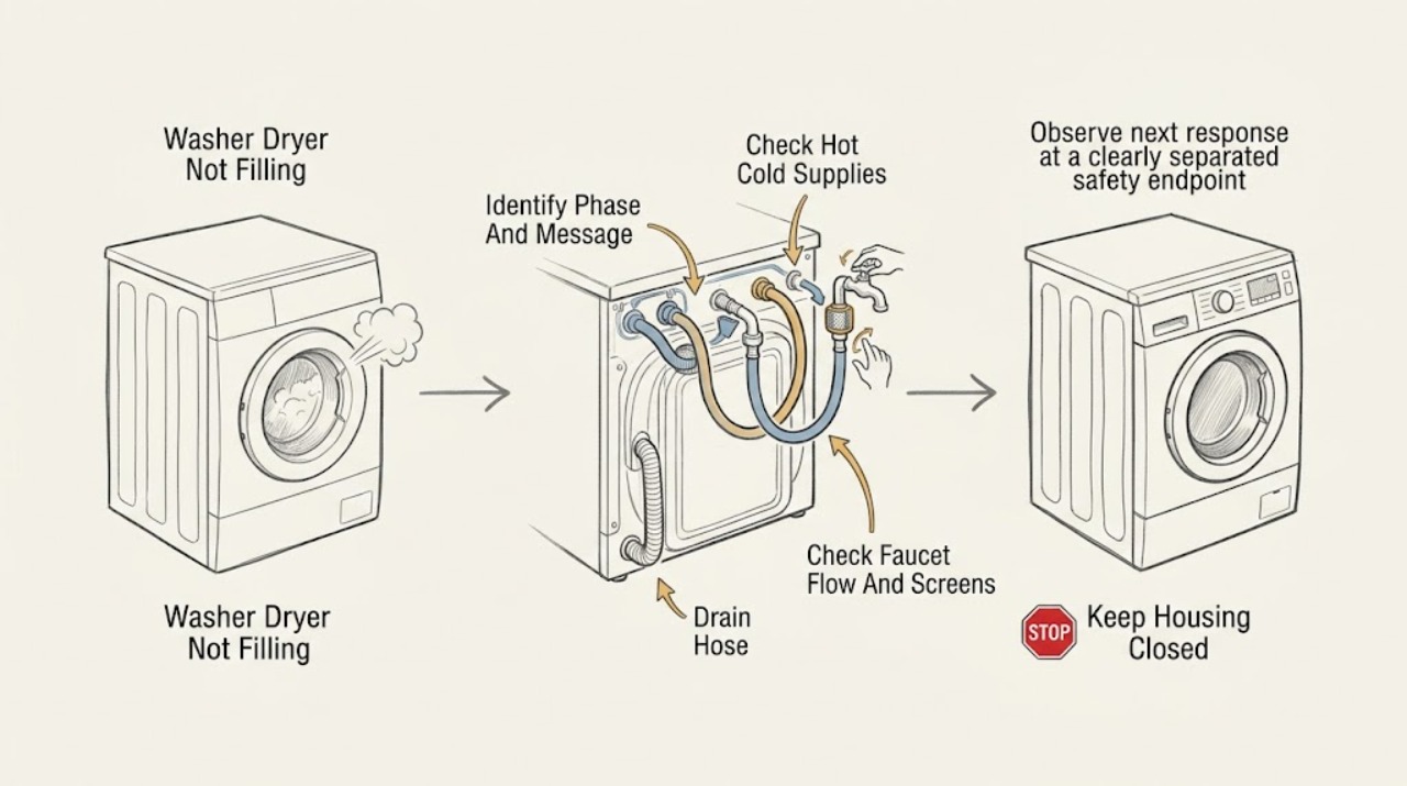 Washer Dryer Not Filling