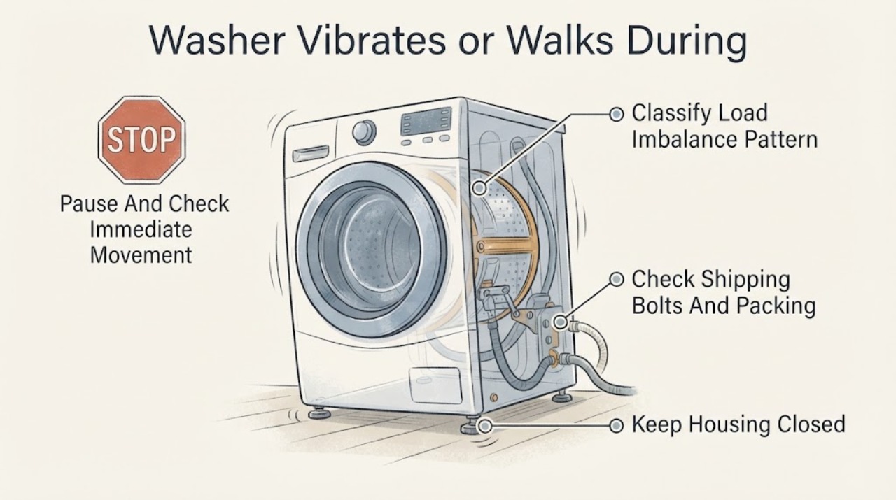 Washer Vibrates or Walks During