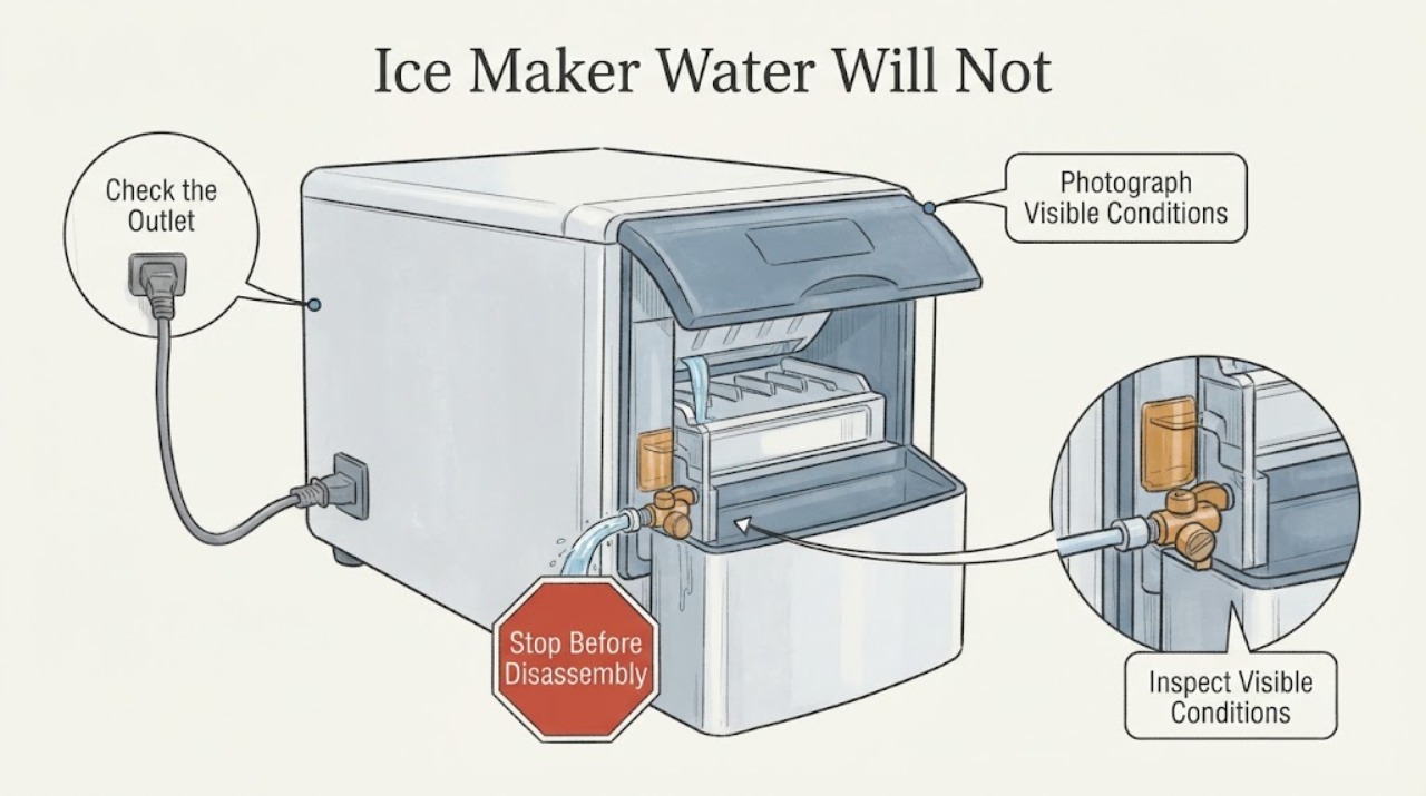 Ice Maker Water Will Not
