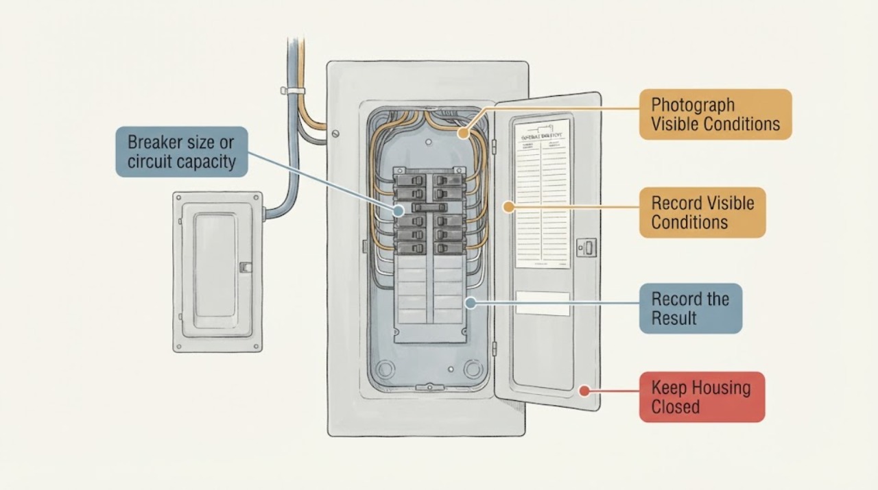 Breaker size or circuit capacity