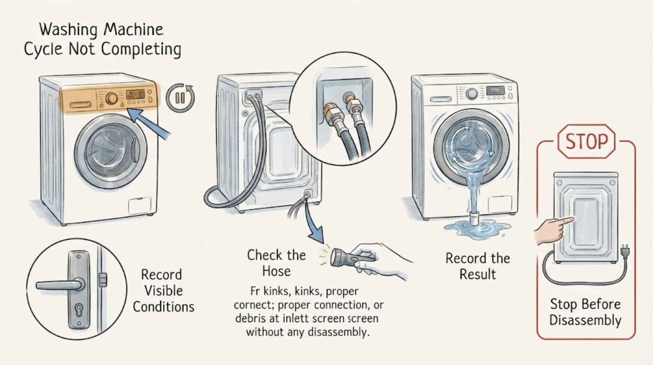 Washing Machine Cycle Not Completing