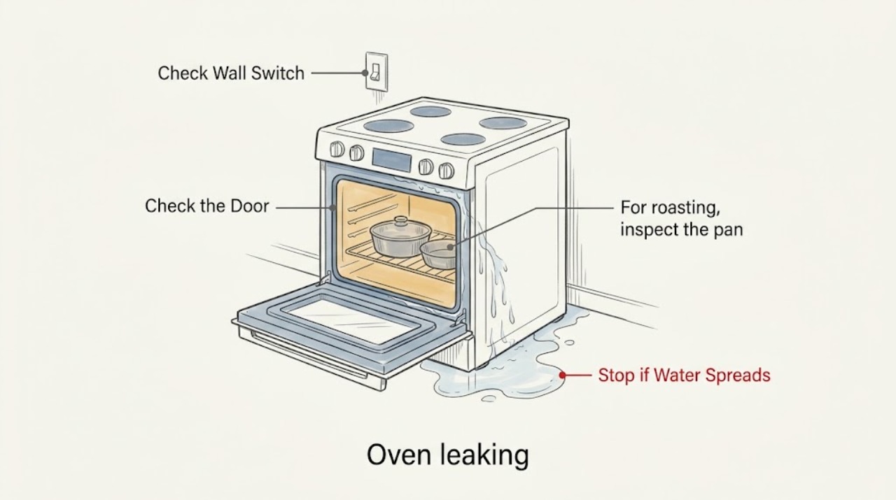 Oven leaking