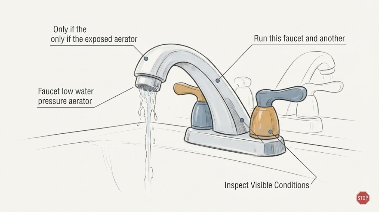 Faucet low water pressure aerator
