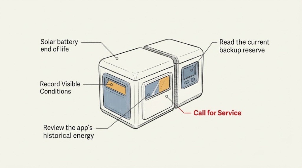 Solar battery end of life