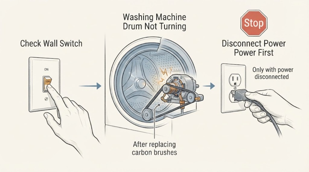 Washing Machine Drum Not Turning