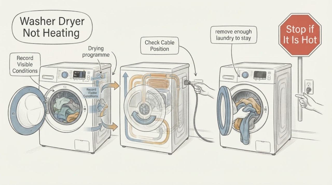 Washer Dryer Not Heating