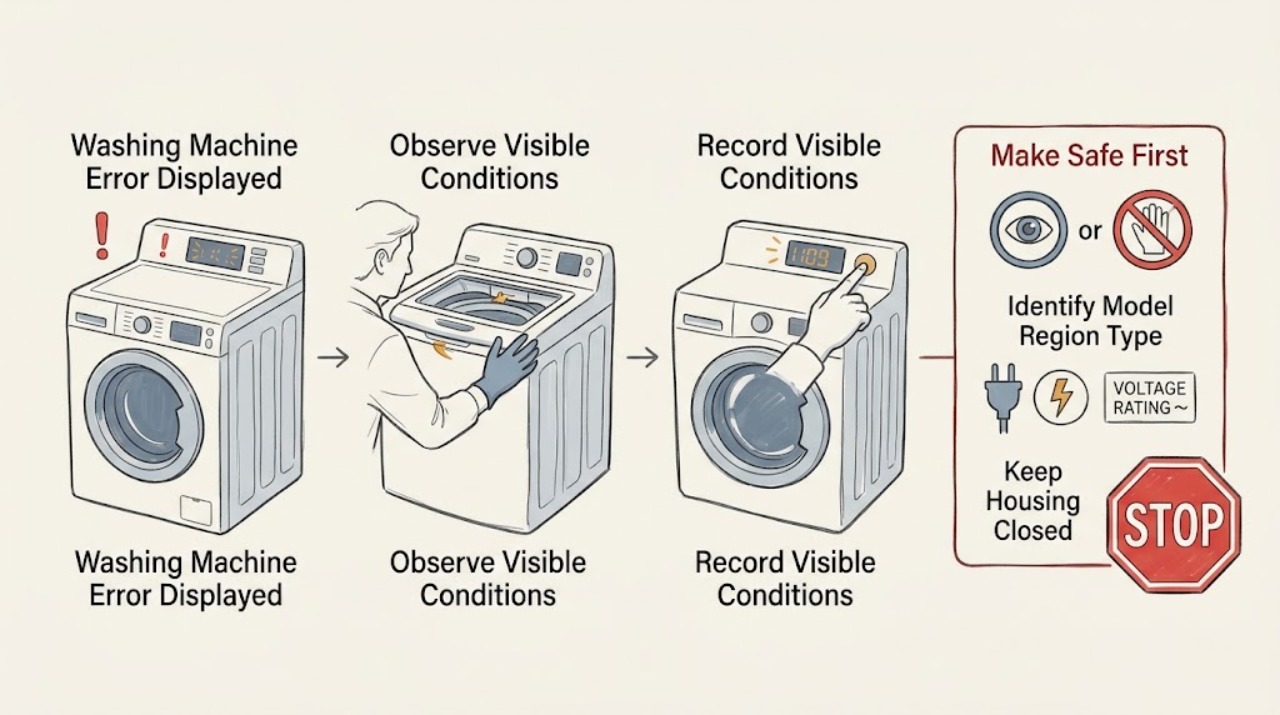 Washing Machine Error Displayed