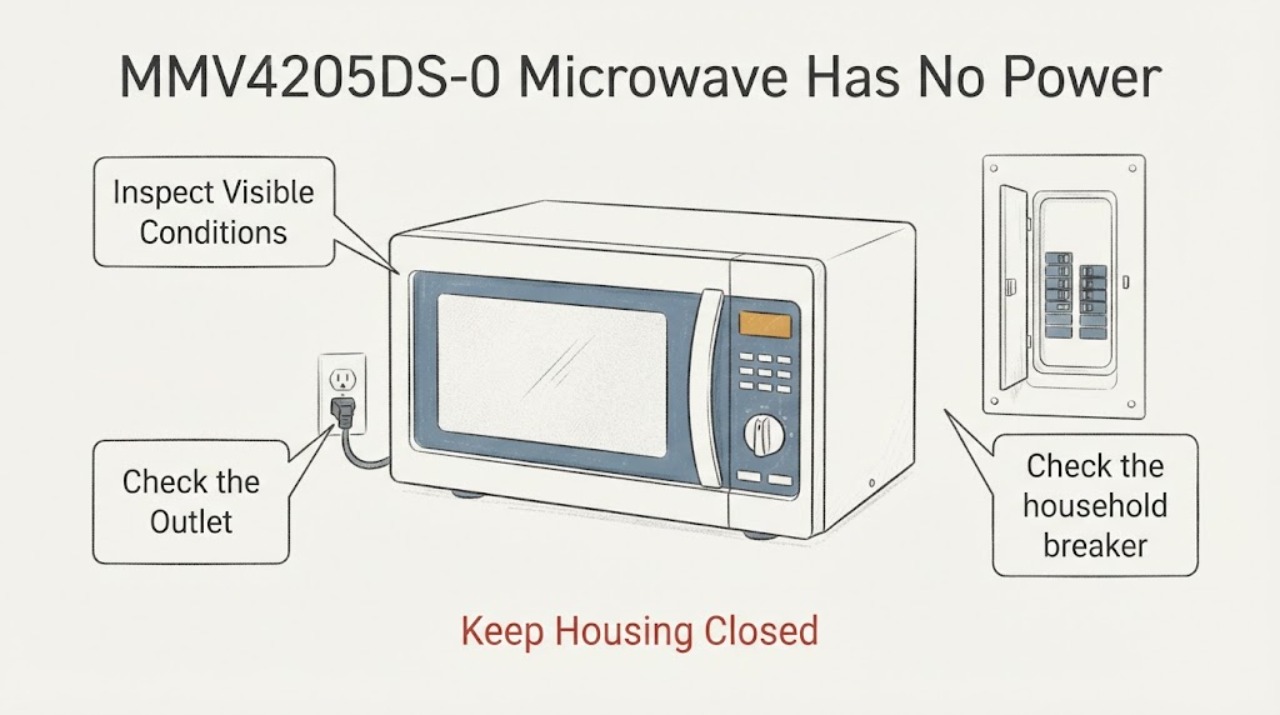 MMV4205DS-0 Microwave Has No Power
