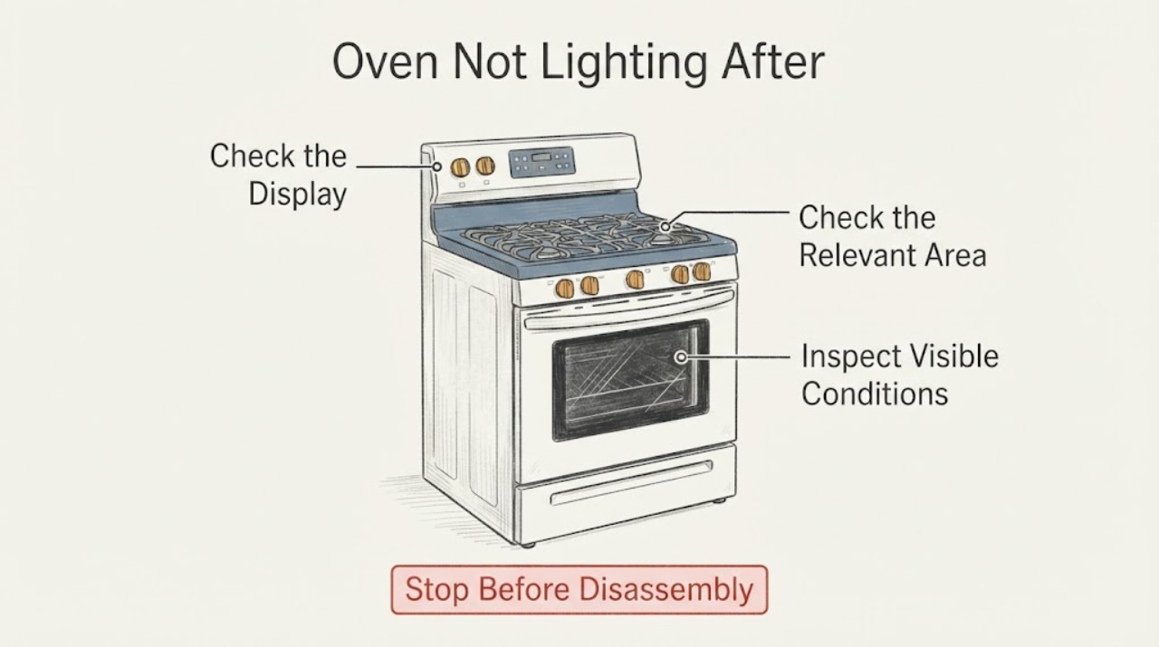 Oven Not Lighting After