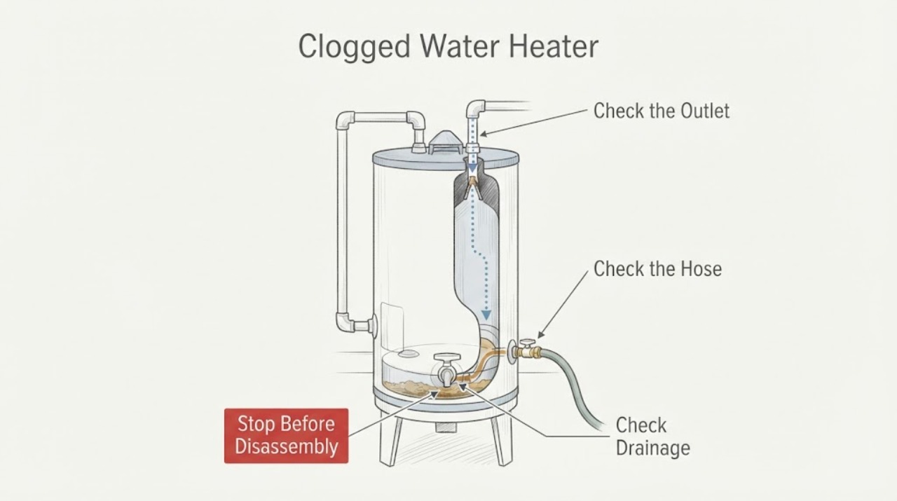 Clogged Water Heater