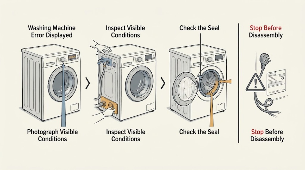 Washing Machine Error Displayed