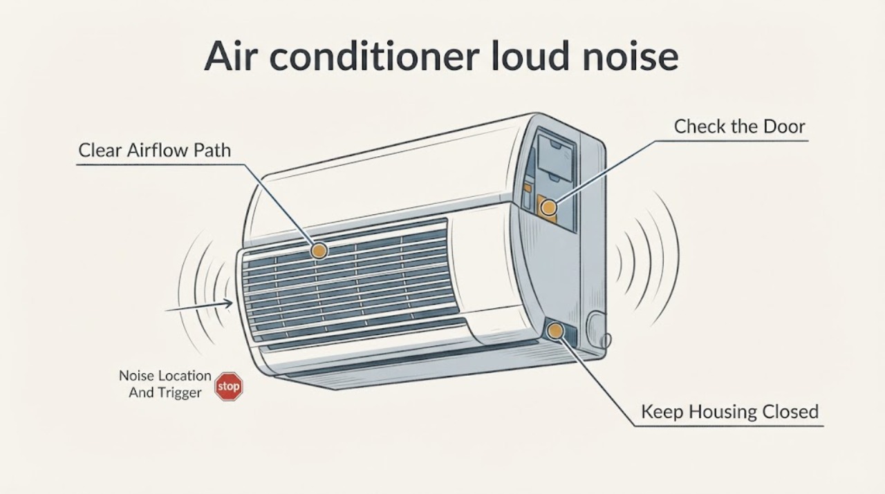 Air conditioner loud noise