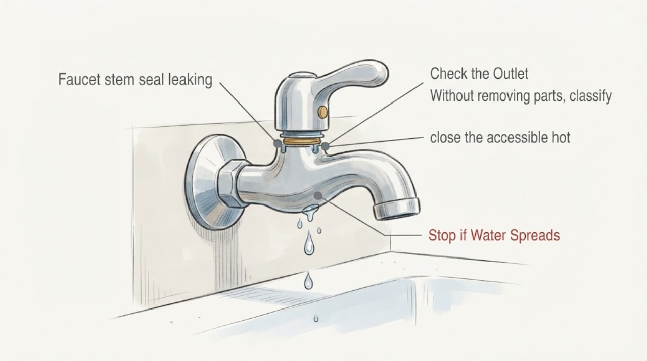 Faucet stem seal leaking