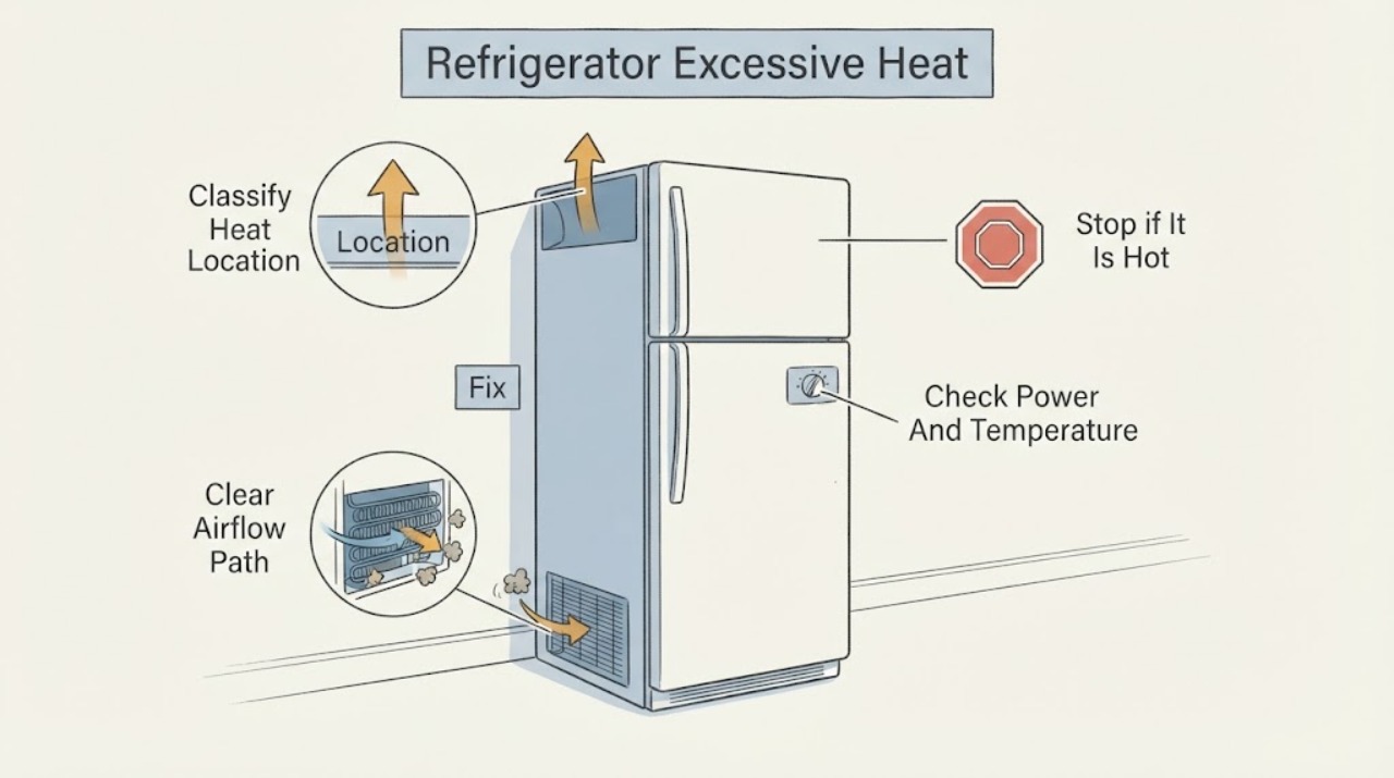 Refrigerator Excessive Heat | Fix