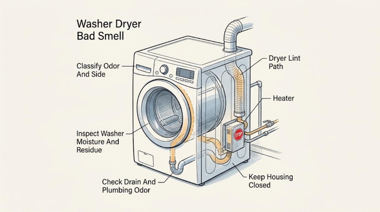 Washer Dryer Bad Smell