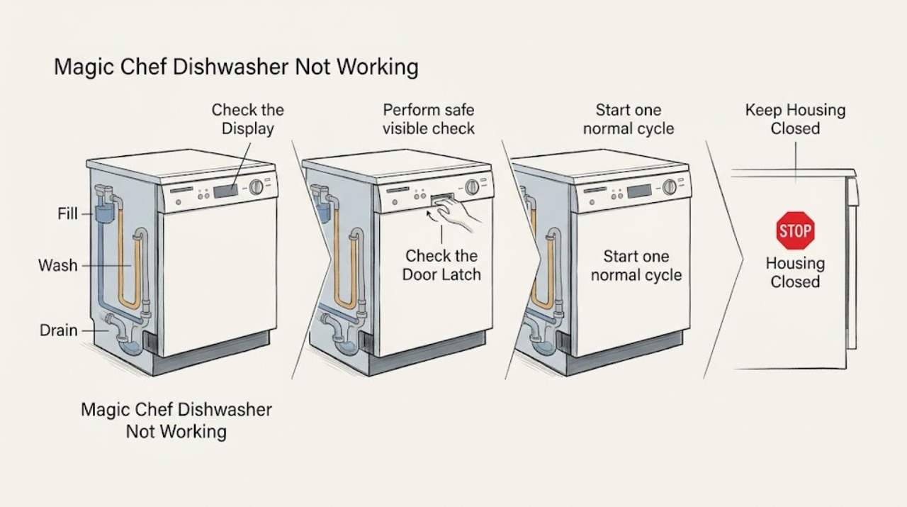 Magic Chef Dishwasher Not Working