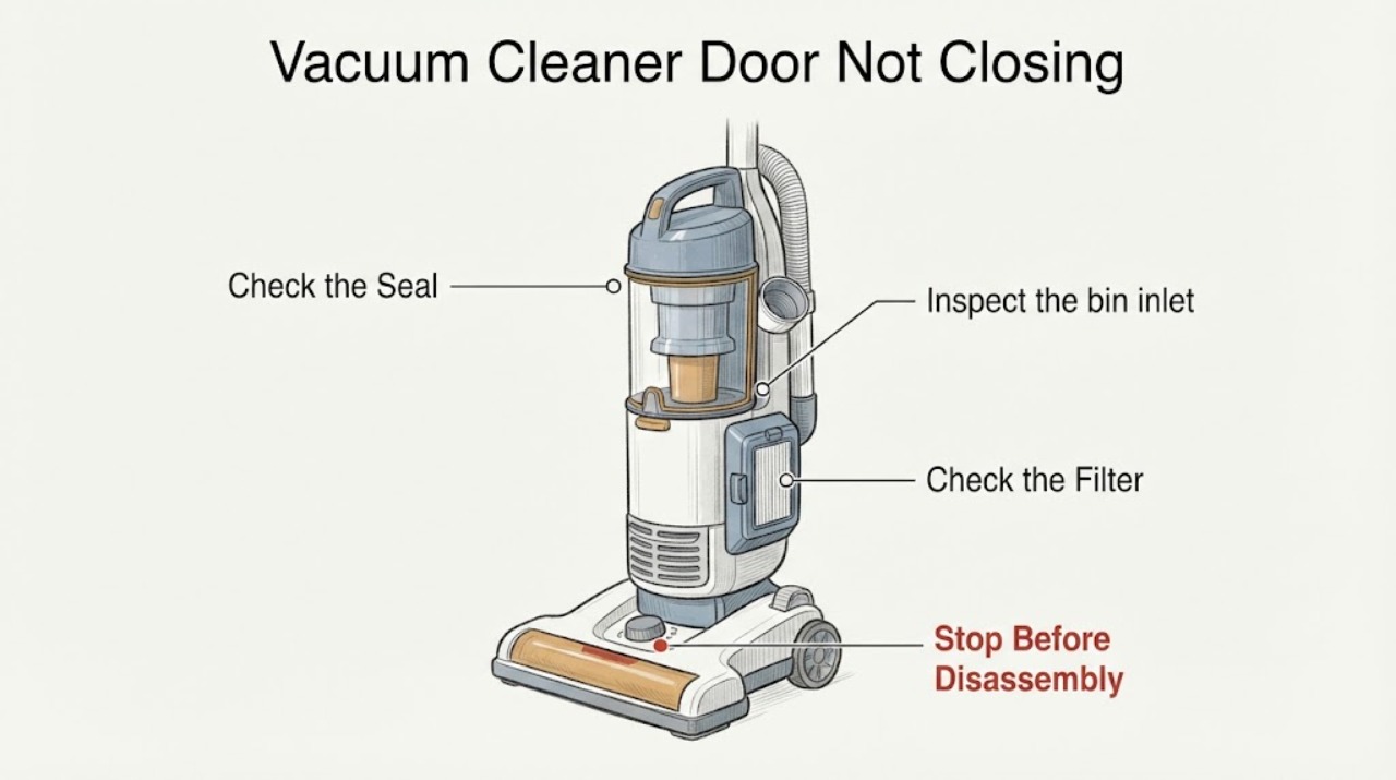 Vacuum Cleaner Door Not Closing