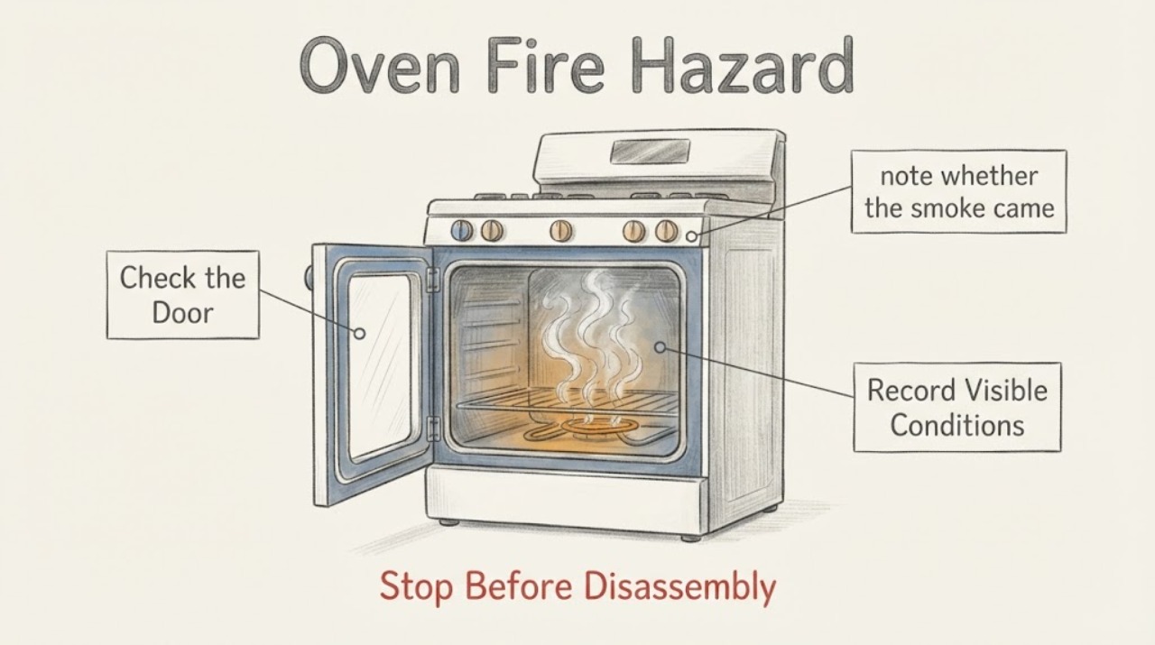 Oven Fire Hazard